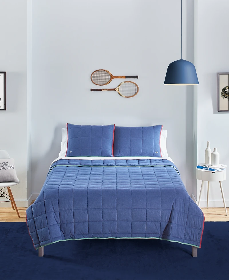 Lacoste Home Westover 3 Piece Quilt Set, King