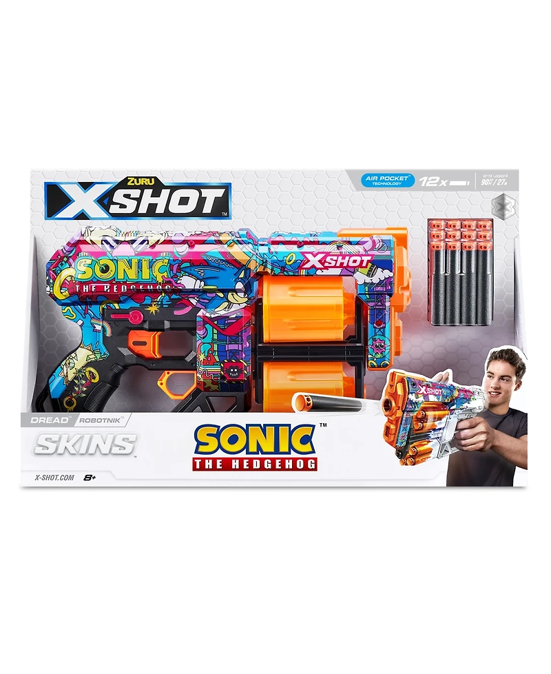 X-Shot Zuru Sonic Skins, 12 Darts