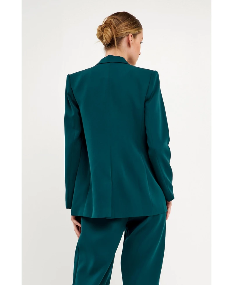 endless rose Women's Single Breasted Blazer