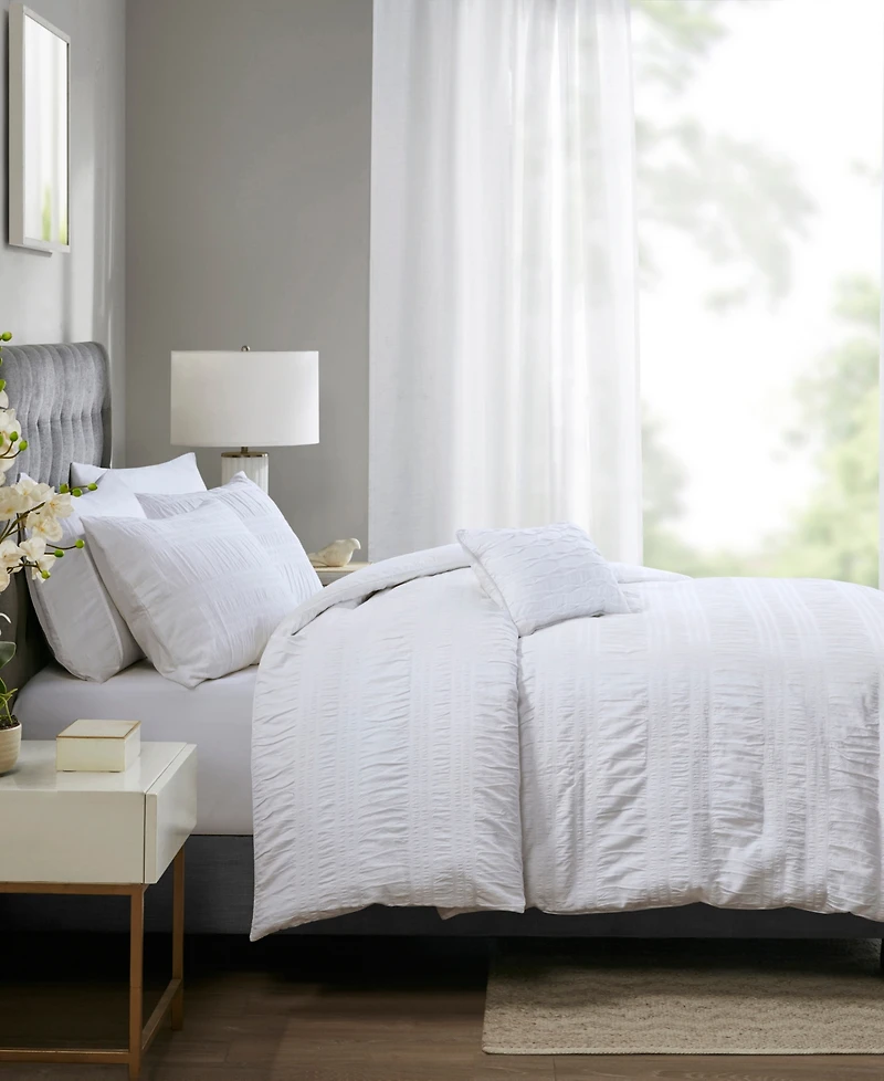 Madison Park Nicolette Cotton 4-Pc. Duvet Cover Set