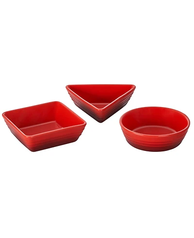 Le Creuset Stoneware 3 Piece Tapas Dishes Set
