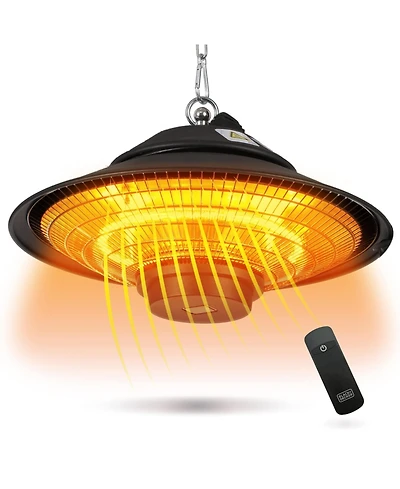 Black and Decker Patio Electric Heater for Ceiling, Heater for Outside with Remote Control