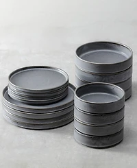 Fortessa Sound Thunder 16 Pc. Dinnerware Set, Service for 4