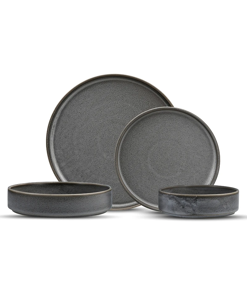 Fortessa Sound Thunder 16 Pc. Dinnerware Set, Service for 4