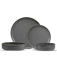 Fortessa Sound Thunder 16 Pc. Dinnerware Set, Service for 4