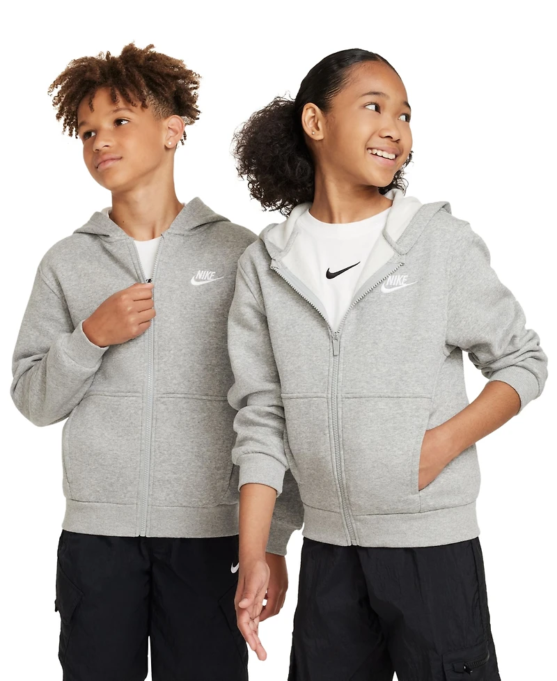 Nike Kids 7-20 Sportswear Club Fleece Full-Zip Hoodie