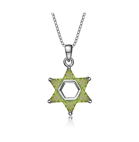 Sterling Silver Cubic Zirconia Small Star of David Necklace