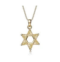 Sterling Silver Cubic Zirconia Small Star of David Necklace