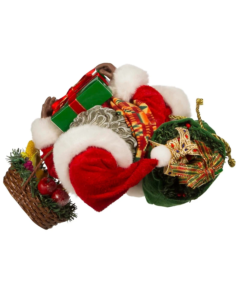 Kurt Adler 12" Fabriche Kwanzaa Santa