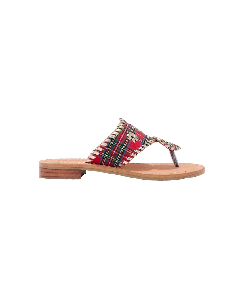 Jack Rogers Big Girls Jacks Gum Rubber Sole Flat Sandals
