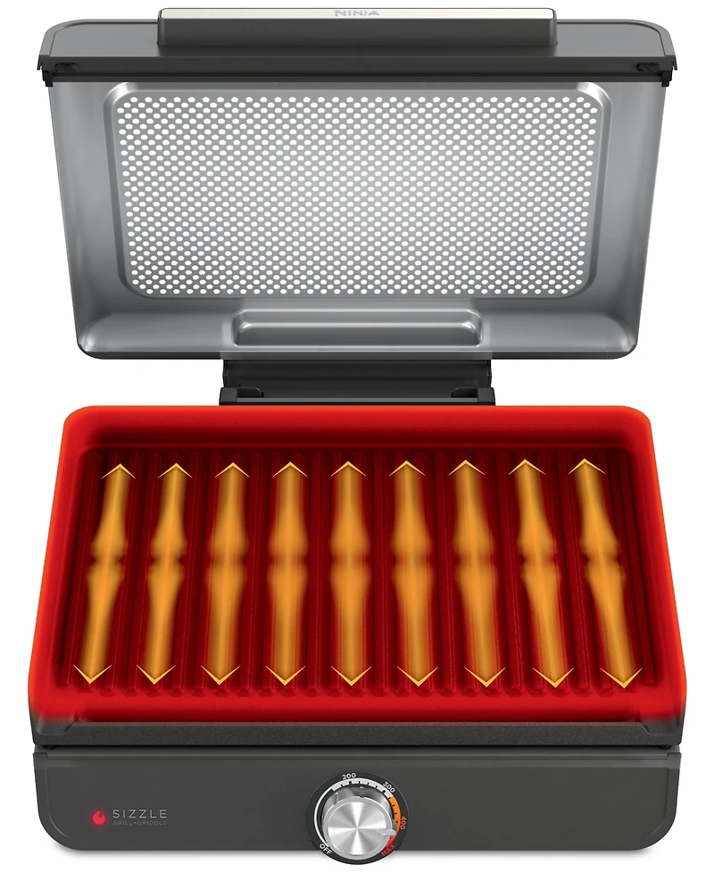 Ninja Sizzle Smokeless Indoor Grill & Griddle GR101
