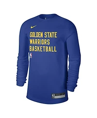 Men's and Women's Nike Royal Golden State Warriors 2023/24 Legend On-Court Practice Long Sleeve T-shirt