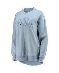 Women's Pressbox Carolina Blue North Tar Heels Ponchoville Pullover Sweatshirt