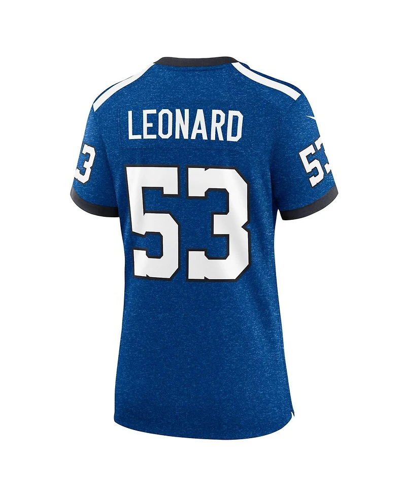 Women's Nike Shaquille Leonard Royal Indianapolis Colts Indiana Nights Alternate Game Jersey