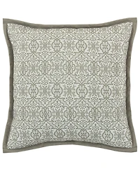 Royal Court Evergreen Square Quilted Decorative Pillow, 16" x 16"