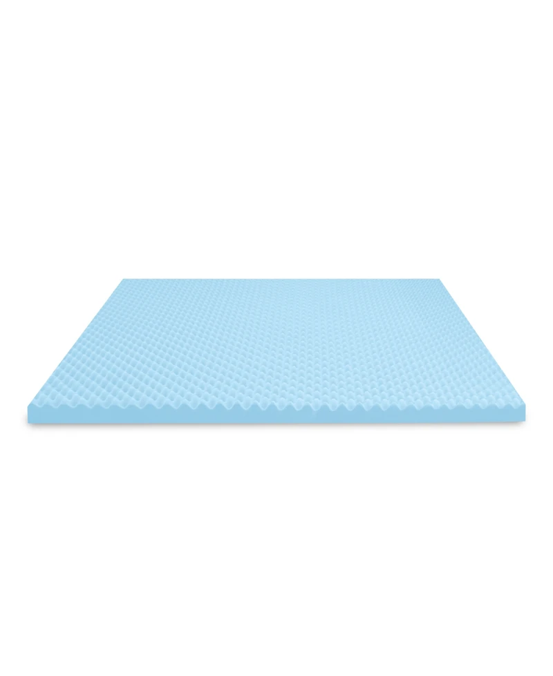 ProSleep 2.5" Gel-Infused Convoluted Memory Foam Mattress Topper, Queen