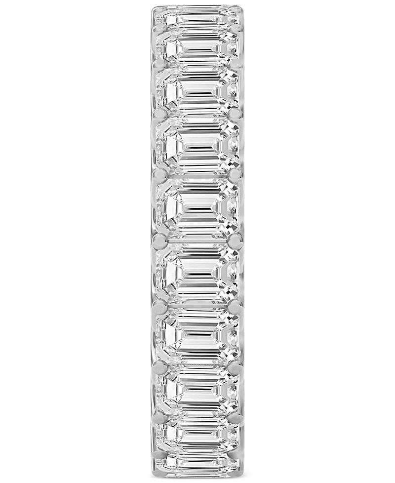 Diamond Emerald-Cut Eternity Band (4 ct. t.w.) Platinum or 14k Gold