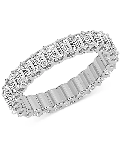Diamond Emerald-Cut Eternity Band (3 ct. t.w.) Platinum or 14k Gold