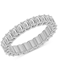 Diamond Emerald-Cut Eternity Band (3 ct. t.w.) Platinum or 14k Gold