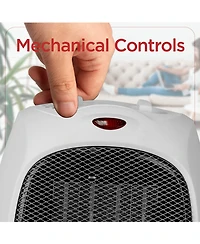Black & Decker Black and Decker Portable Space Heater, 1500W Small Space Heater with Overheat Protection for Indoor Use, White