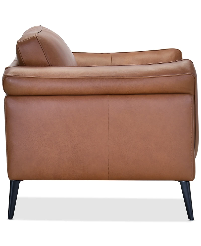 Keery 49" Leather Chair, Created for Macy's