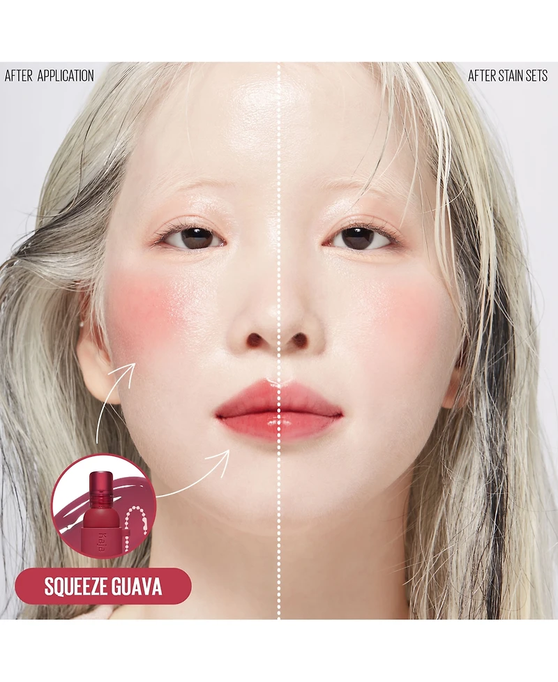 Kaja Jelly Charm Glazed Lip Stain & Blush With Keychain, 0.17 oz.