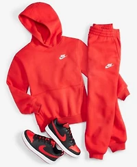 Nike Big Kids Sportswear Club Fleece Hoodie Jogger Pants Court Borough Low Recraft Sneakers From Finish Line