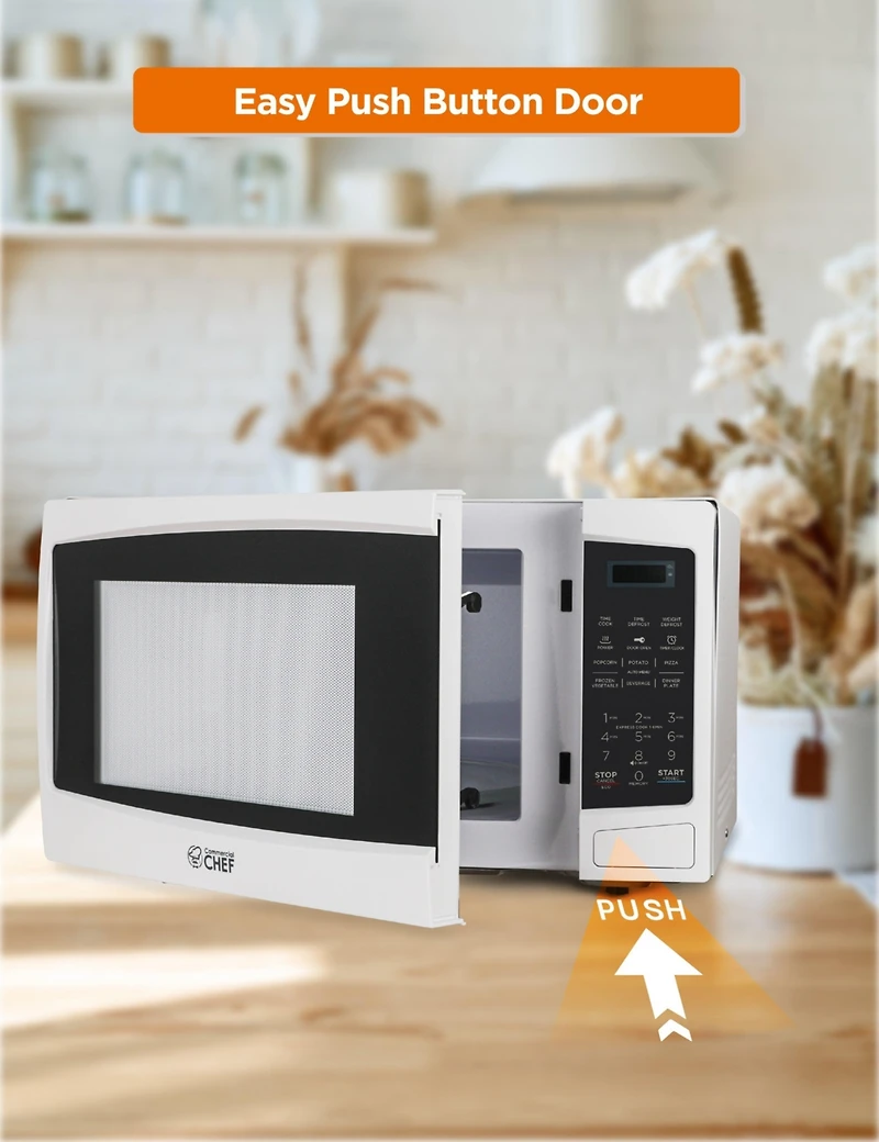 1.1 Cu. Ft. Counter Top Microwave,White