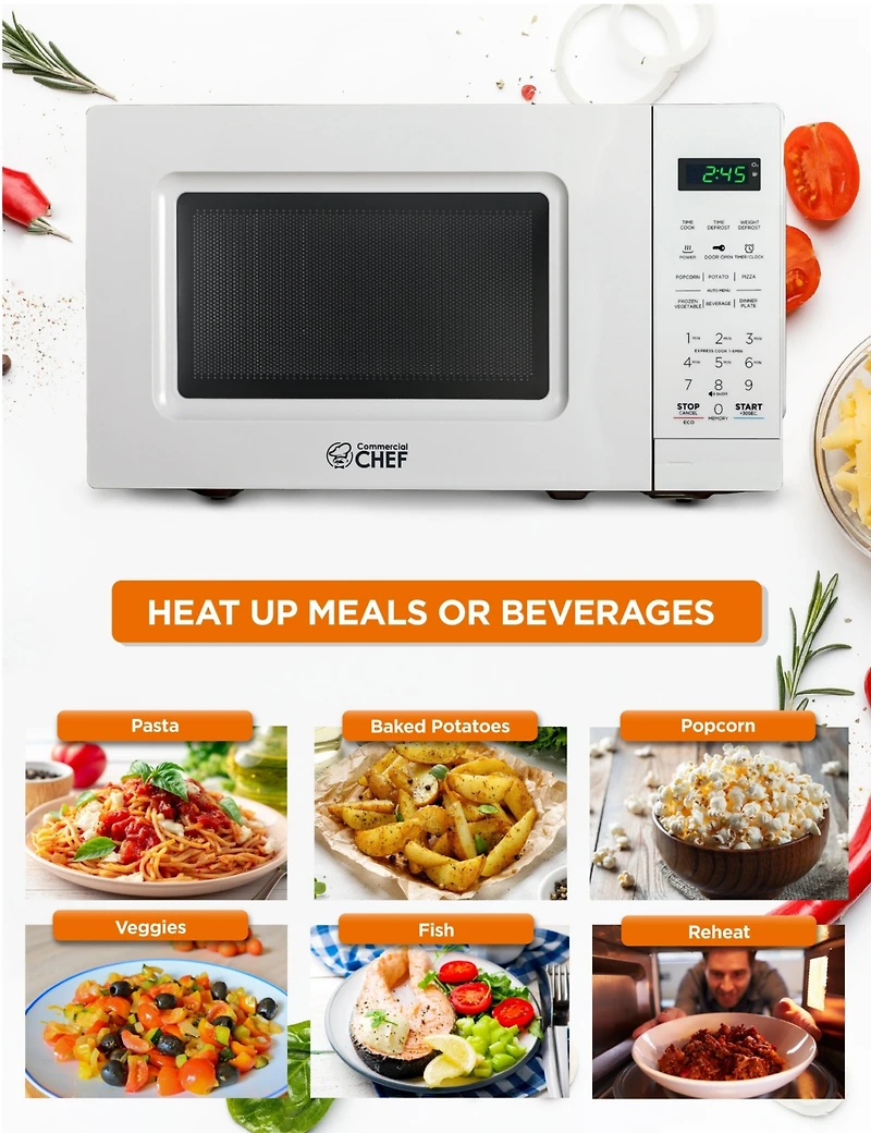 Cu. Ft. Counter Top Microwave,White