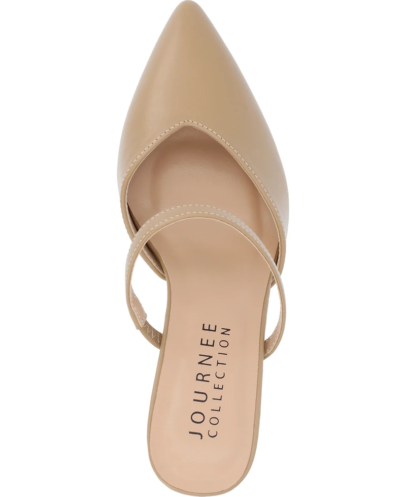Journee Collection Women's Yvon Pointed Toe Slip On Pumps