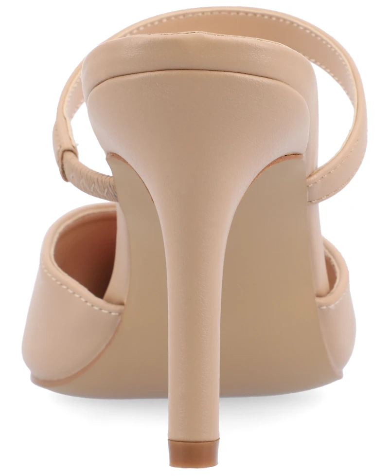 Journee Collection Women's Yvon Pointed Toe Slip On Pumps