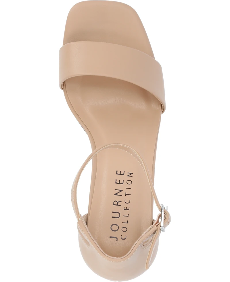 Journee Collection Women's Valenncia Ankle Strap Sandals