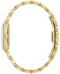 Bulova Women's Marc Anthony Modern Quadra Diamond Accent Gold-Tone Stainless Steel Bracelet Watch 21mm