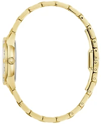 Bulova Women's Classic Sutton Diamond (1/20 ct. t.w.) Gold-Tone Stainless Steel Bracelet Watch 28mm