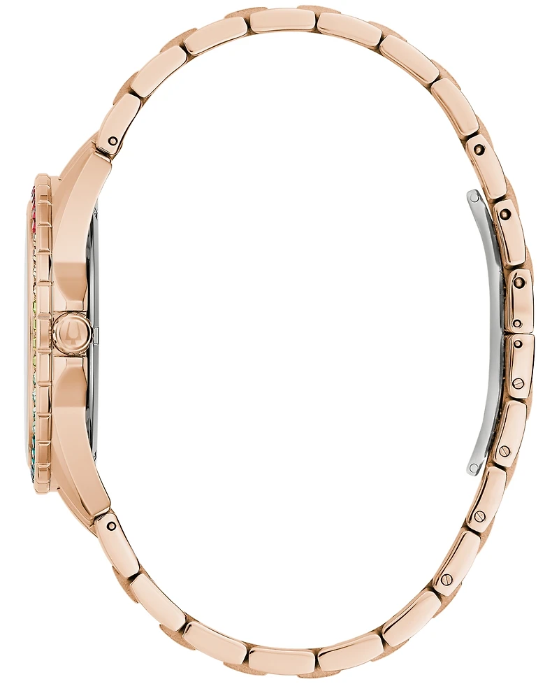 Bulova Men's Classic Phantom Rose Gold-Tone Stainless Steel Bracelet Watch 40mm