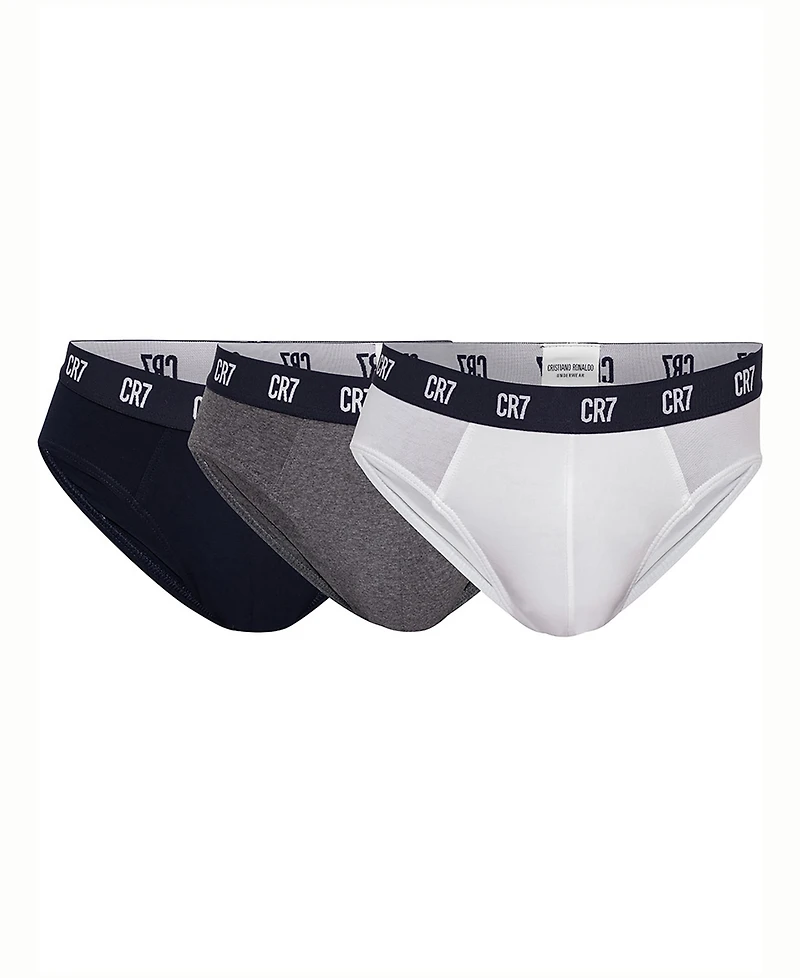 CR7 Men's Cotton Blend Briefs, Pack of 3