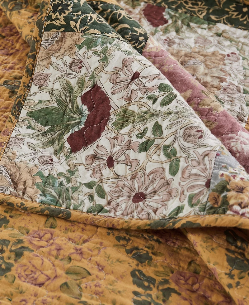 Greenland Home Fashions Antique Chic Cotton Authentic Patchwork Piece Quilt Set