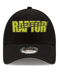 Men's New Era Black William Byron Raptor 9FORTY A-Frame Trucker Snapback Adjustable Hat