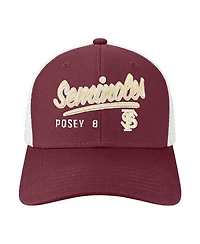 Men's Buster Posey Garnet Florida State Seminoles Pro Trucker Snapback Hat