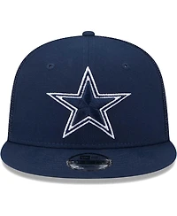 Big Boys and Girls New Era Navy Dallas Cowboys Main Trucker 9FIFTY Snapback Hat