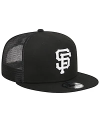Men's New Era Black San Francisco Giants Trucker 9FIFTY Snapback Hat