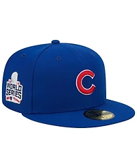 Men's New Era Royal Chicago Cubs 2016 World Series Team Color 59FIFTY Fitted Hat