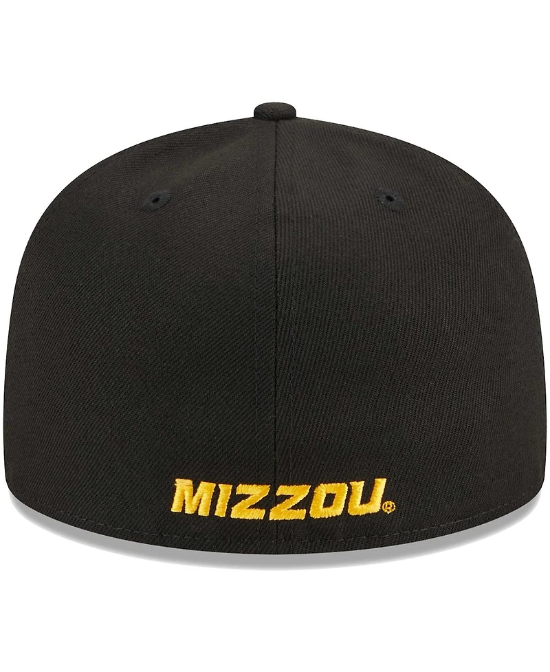 Men's New Era Black Missouri Tigers Evergreen 59FIFTY Fitted Hat
