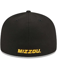 Men's New Era Black Missouri Tigers Evergreen 59FIFTY Fitted Hat