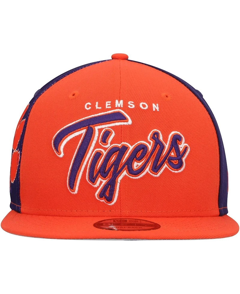Men's New Era Orange Clemson Tigers Outright 9FIFTY Snapback Hat
