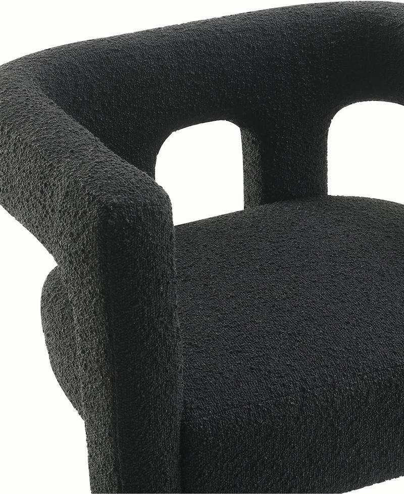 Abbyson Living Mandy 28" Boucle Fabric Dining Chair