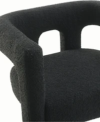 Abbyson Living Mandy 28" Boucle Fabric Dining Chair