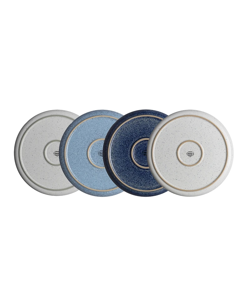 Denby Studio Blue 4-Pc. Coupe Dinner Plate Set