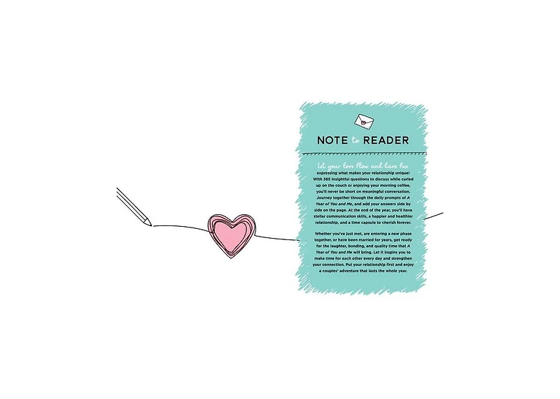 A Year of You and Me- A Journal of 365 Questions for Couples to Spark Love and Connection by Nadia Hayes
