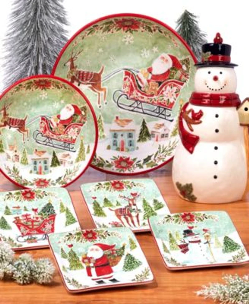 Certified International Joy Of Christmas Dinnerware Collection